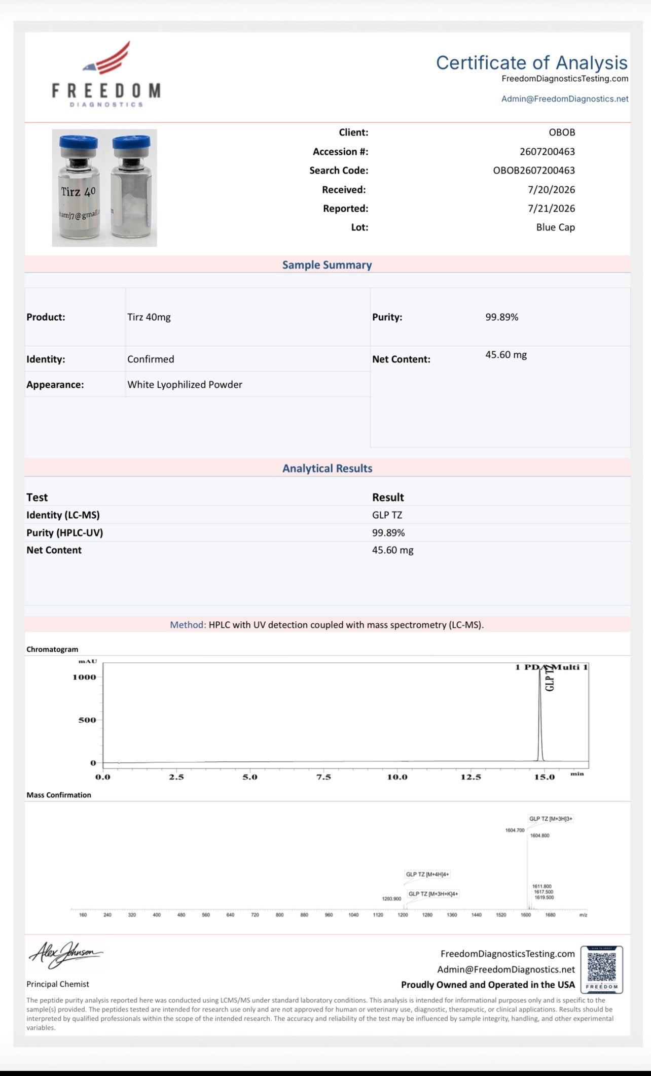 Tirz 40mg half kit (5vial) & 10ml bac water