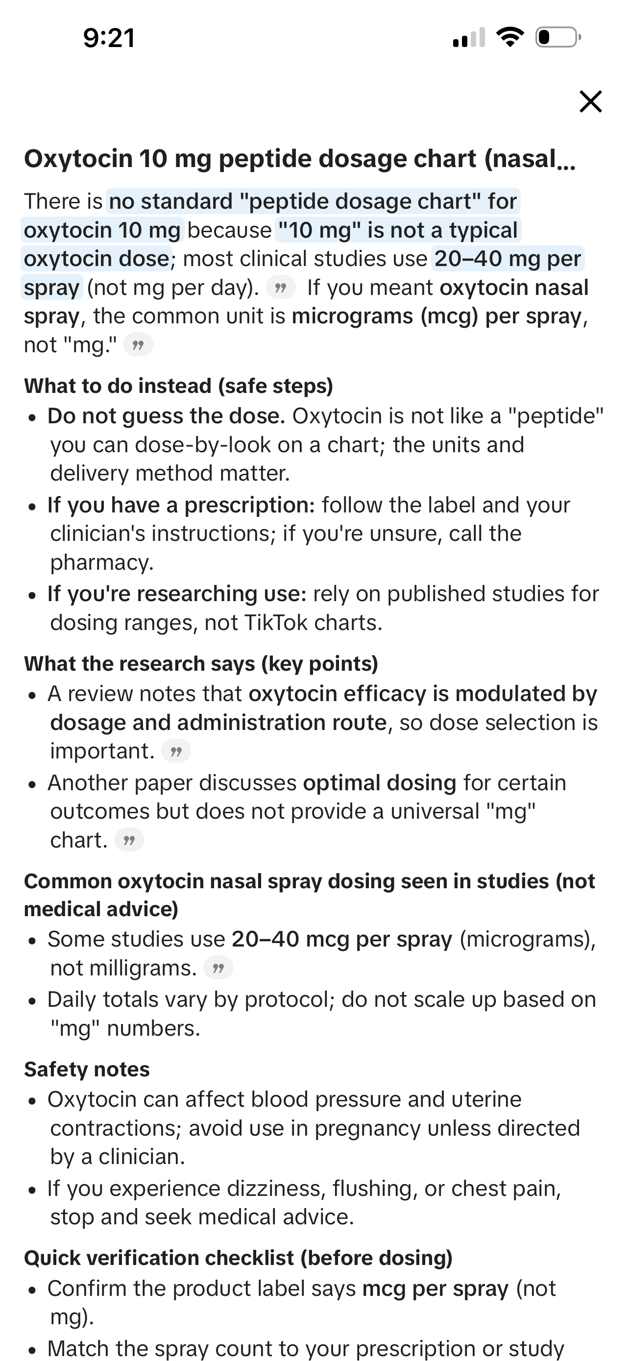OxyTocin